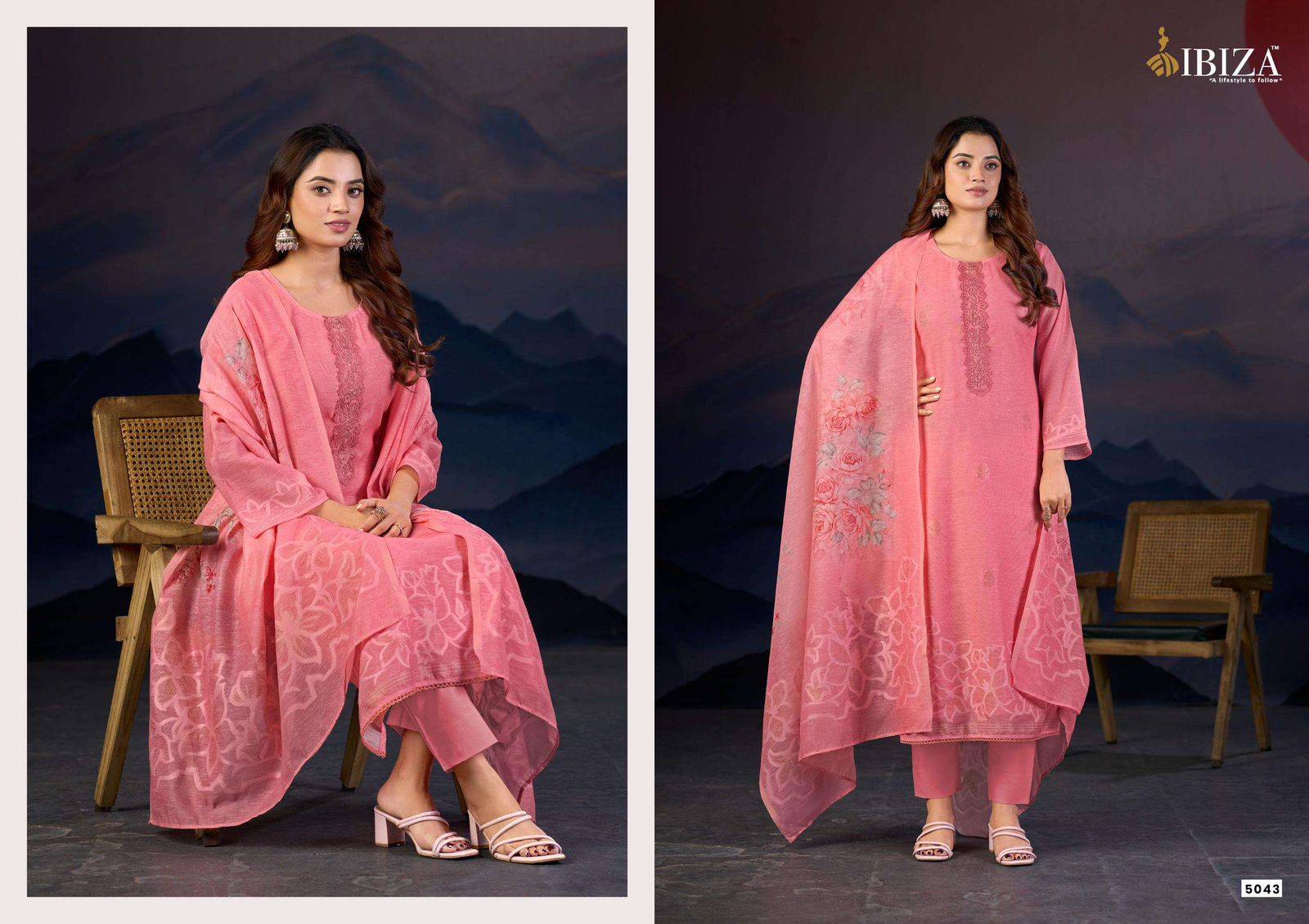 GAZAL By IBIZA 5041 To 5044 Series Beautiful Festive Suits Stylish Colorful Fancy Casual Wear JAQUARD Digital Print Dresses At Wholesale Price